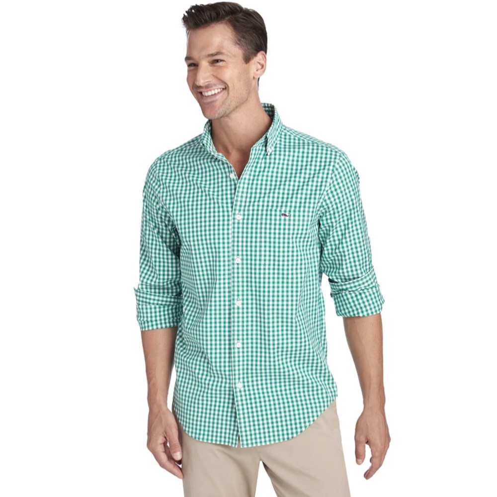 Vineyard Vines Dark Green Tucker Shirt